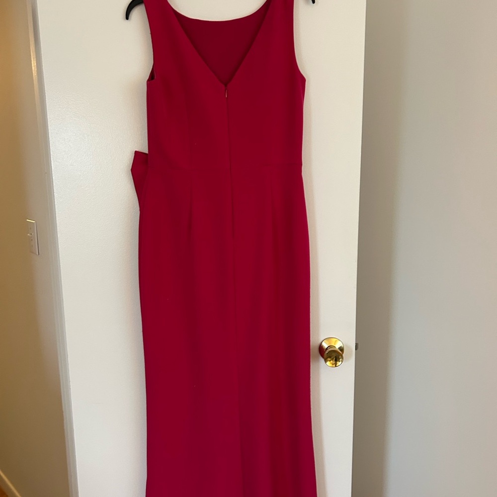 Eliza J Fuchsia Maxi Dress with Bow Accent - Picture 3 of 4
